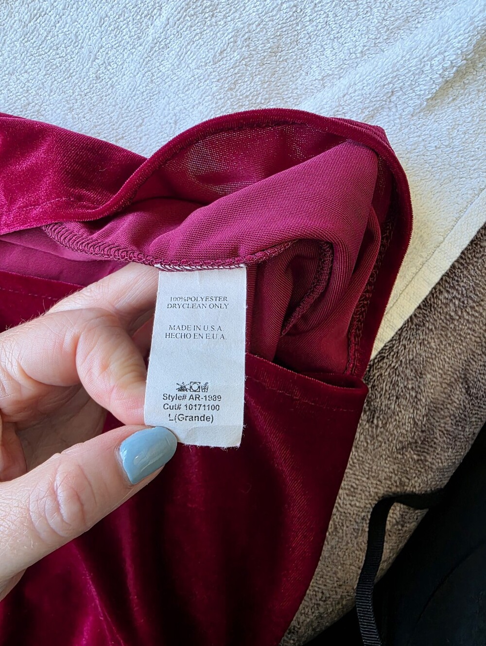 Fashion Nova Burgundy Velvet Ruched Bodycon Dress Strapless Size L Holiday Date - Picture 9 of 14